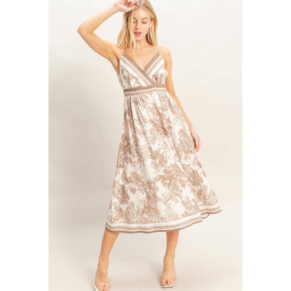 Vienna Toile Print Midi Dress - Picture 2 of 12